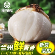 甘肃特产，陇萃堂 四头皇五年原生鲜百合 500g