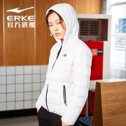 鸿星尔克运动外套女 春季新款防风衣棉衣夹克上衣运动服保暖棉服