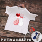 童装女童夏装2019短袖T恤儿童纯棉宝宝洋气上衣夏季新款打底衫潮