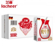 Lacheer 兰雀 唯鲜系列 全脂高钙纯牛奶 200ml*24盒*2箱 83元