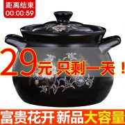 曼达尼高档有盖养生炖汤黑砂锅煲 券后￥29
