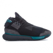 Y-3 QASA HIGH 男士高帮休闲鞋 黑绿色 109.79约￥965含税包直邮