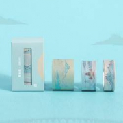 deli 得力 颐和园·清风扶月系列 和纸胶带 15/20/30mm 3卷装 *5件