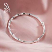 新低：Silverage 银时代 日光微澜 S990 足银手镯