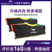 Team 十铨 DELTA RGB 16GB（8GB×2） DDR4 3000 台式机内存条 套装