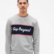 GAP 盖璞 446579 男士徽标圆领卫衣