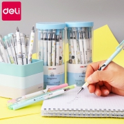 deli 得力 卡通中性笔 6支