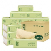 DELLBOO 良布 鸟系超韧本色抽纸3层130抽12包(155mm*190mm)中规格 *2件 62.35元（双重优惠，合31.18元/件）