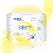 ABC 亲柔立围系列卫生巾 纤薄日用棉柔表层 240mm*8片 *3件 15.3元（3件6折）