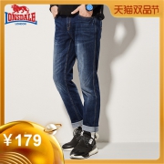 Lonsdale 龙狮戴尔 132312632 男士弹力修身牛仔裤