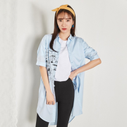 Semir 森马 13037040010 女士宽松印花衬衣