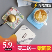 利比熊 硅藻土杯垫 10*10cm5.9元包邮（需用券）