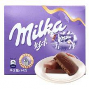 凑单品、限地区： Milka 妙卡 融情牛奶巧克力 纸盒装 84g *2件
