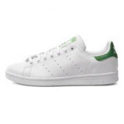 adidas  stan smith 三叶草系列史密斯绿尾M20324+亮白/亮白/骑士绿