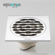 aquamelon 水美乐 精铜淋浴地漏 气吞山河圆 cp光亮铬