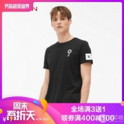 优衣库制造商，Maxwin 马威 2019夏季新款男士纯棉圆领T恤印花短袖