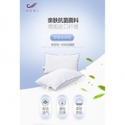希尔顿酒店床品供应商 柔眠家纺舒眠丝绒枕 2只 德国进口纤维