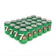 7-Up 七喜 柠檬味 碳酸饮料 330ml*24听 *2件