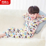南极人旗舰店 儿童绵绸睡衣套装