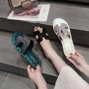 虹语儿旗舰店 夏季新款时尚水钻凉鞋