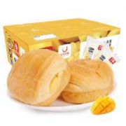 爱乡亲 水果夹心面包500g芒果味