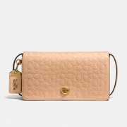 官网￥3500，COACH 蔻驰 Dinky系列 女士压纹真皮单肩斜挎包 多色
