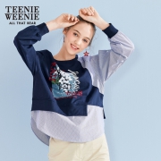 TeenieWeenie小熊2019夏季新款女装花朵字母卫衣TTMA92395W 399元