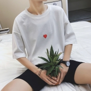 网红款 变色心潮流情侣半袖T恤 券后￥40