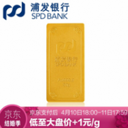 286.3元/g，可回购，浦发银行 2018款 投资金条 50g