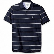 Nautica 诺帝卡 男士 条纹图案POLO衫 深蓝色 L号 184.05元+17元含税直邮约201元