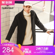 马克华菲毛呢大衣中长款上衣外套 特价378