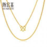 CHJ 潮宏基 CX0001201400  足金项链 3.75g *2件 2307.5元包邮（双重优惠）