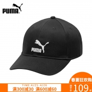 puma彪马男帽女帽2019春新款运动休闲鸭舌帽棒球帽户外帽子022048 109元