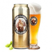 109元整箱包邮！德国进口Franziskaner范佳乐 教士啤酒小麦白啤酒500ML*24听