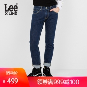 LeeX-LINE男款2019新款蓝色修身小直脚休闲牛仔裤L117093QJ20Y 499元