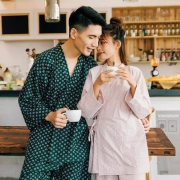 fashsee 7QLH1 情侣款日式家居服套装