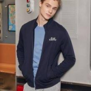 JEANSWEST 真维斯 JE-83-121101 男士修身印花立领夹克