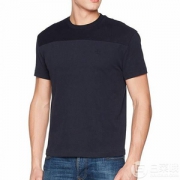 限M码，Original Penguin 企鹅牌 Sueded Pieced 男士拼接纯棉T恤 Prime会员凑单免费直邮