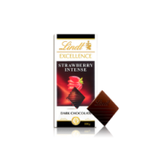 lindt 瑞士莲 特醇经典排装 草莓黑巧 100克
