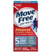 Schiff move free 旭福 蓝瓶维D版维骨力 80粒*4瓶