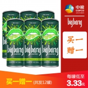 荷兰进口 Bigbang 嗨棒 无糖含气青柠薄荷饮料250ml*12罐装 5折 ￥39.9