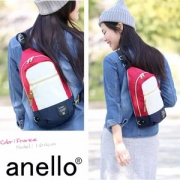 日本潮流街包，anello AT-B0194 中性款单肩斜背包 Prime会员凑单免费直邮