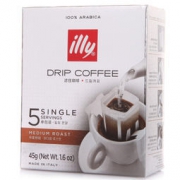 意大利进口 illy 意利 咖啡粉中度烘焙45g（滤挂式） *5件 149元包邮