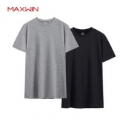 优衣库制造商，Maxwin 马威 男士 打底 纯棉T恤2件 7.5折