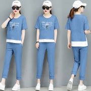 休闲运动服套装女大码纯棉 券后￥98