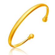 CHOW TAI FOOK 周大福 F149043 足金光砂儿童手镯  3142.4元包邮
