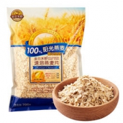 金日禾野 纯燕麦片700g袋装 *11件 109.5元包邮（双重优惠，合9.95元/件）
