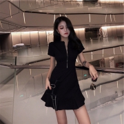 春夏复古收腰冷淡风小黑裙衣裙女 券后￥39.9