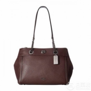 COACH 蔻驰 Turnlock Edie Carryall 女士真皮单肩包 $137.99