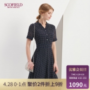 SCOFIELD SFOW82505S 女款V领连衣裙 1090元包邮